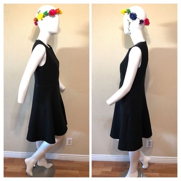 Akris Punto Piqué Jersey A-Line Dress Size 10 - Picture 3 of 8